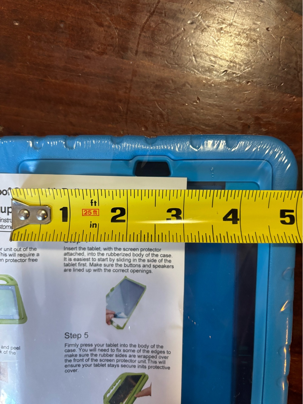 Blue Tablet Protective Case with Built-In Screen Protector - Picture 5 of 6